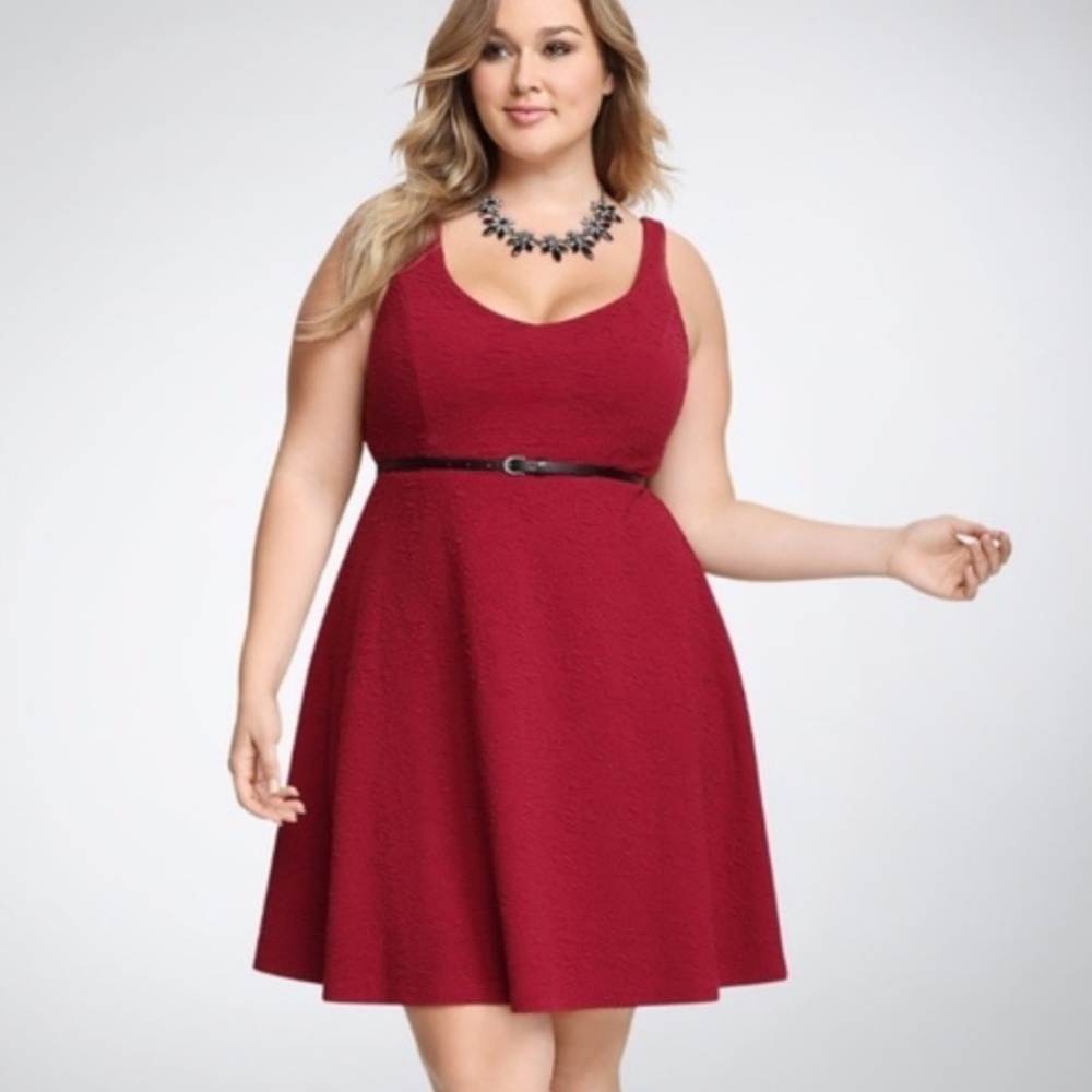 Torrid Red Sleeveless Dress